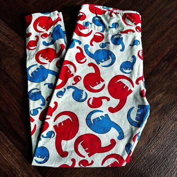 LulaRoe Tall & Curvy Dinosaur Leggings - Picture 1 of 4